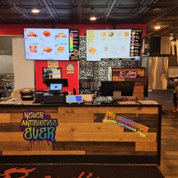 Counter and menu Counter and menu