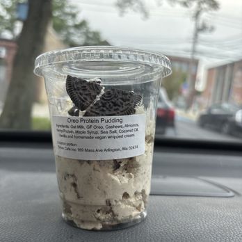 Thrive Gourmet - Oreo protein pudding - Juice Bars & Smoothies Near Me - Arlington, Massachusetts Thrive Gourmet - Oreo protein pudding - Juice Bars & Smoothies Near Me - Arlington, Massachusetts