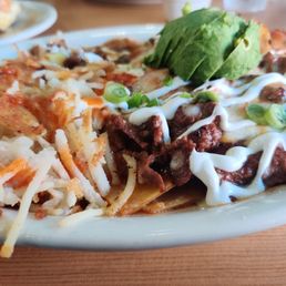 Crunchy Asada Chilaquiles
