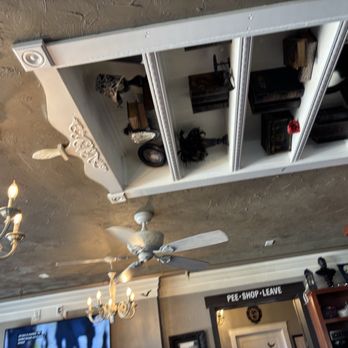 Haunted Hamburger - Cool Bookcase built into the ceiling - Burgers Near Me - Jerome, Arizona Haunted Hamburger - Cool Bookcase built into the ceiling - Burgers Near Me - Jerome, Arizona