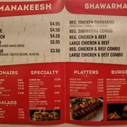 Mac T Donair & Shawarma - The 2020 menu.