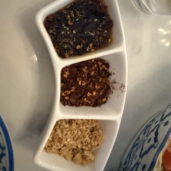 Kin Dee - Chili oil, red pepper flakes, crushed peanuts - Thai Near Me - Houston, Texas Kin Dee - Chili oil, red pepper flakes, crushed peanuts - Thai Near Me - Houston, Texas