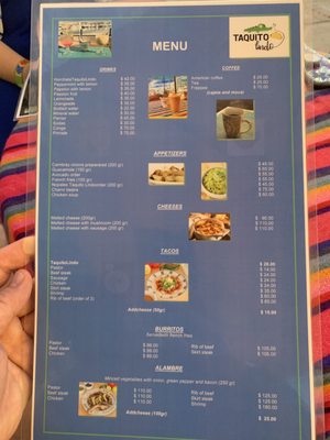 Menu photo 1 Taquito Lindo Puerto Vallarta, JAL