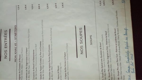 Menu photo 2 Ba Mien Paris, 75