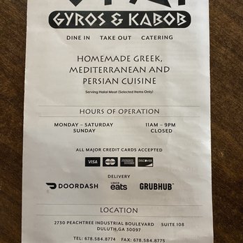 Opa! Gyros & Kabob - Menu - Mediterranean Near Me - Duluth, Georgia Opa! Gyros & Kabob - Menu - Mediterranean Near Me - Duluth, Georgia