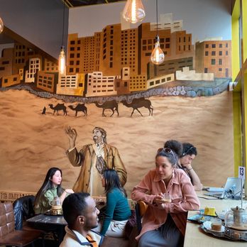 Delah Coffee - Inside art & seating - Desserts Near Me - Oakland, California Delah Coffee - Inside art & seating - Desserts Near Me - Oakland, California