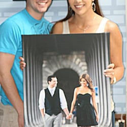 Jacquez Art and Jersey Framing - Happy Photo-on-Canvas Customers at Jacquez Art & Custom Picture Framing