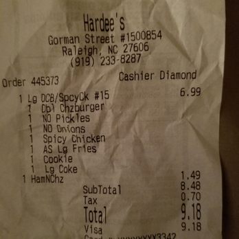 Hardee's - Thanks Diamond! - Fast Food Near Me - Raleigh, North Carolina Hardee's - Thanks Diamond! - Fast Food Near Me - Raleigh, North Carolina