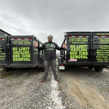 No Limit Hauling and Junk Removal - RUDY and the NO LIMIT HAULING AND JUNK REMOVAL FLEET.... - Junk Removal & Hauling Near Me - Fairfield, California No Limit Hauling and Junk Removal - RUDY and the NO LIMIT HAULING AND JUNK REMOVAL FLEET.... - Junk Removal & Hauling Near Me - Fairfield, California