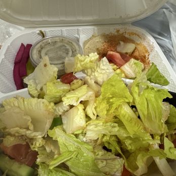 Janet's Mediterranean Cuisine - Beef and chicken Chicken and Beef Combo My salad looks sad, I didn't eat it :( - Mediterranean Near Me - Duarte, California Janet's Mediterranean Cuisine - Beef and chicken Chicken and Beef Combo My salad looks sad, I didn't eat it :( - Mediterranean Near Me - Duarte, California