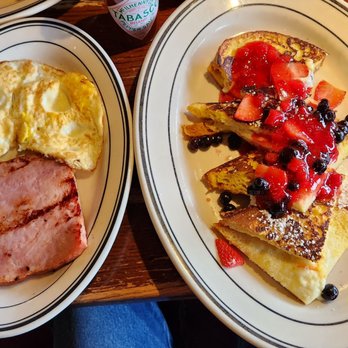 Mimi's Cafe - Pain Perdu Grande stuffed french toast, eggs, & ham. - Breakfast & Brunch Near Me - Phoenix, Arizona