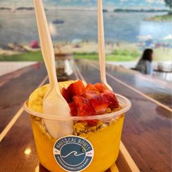 Nautical Bowls - Mango base with granola, strawberries, bananas