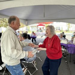 Touchmark on Saddle Drive - Enjoying live music, outdoor BBQ, and plenty of fun!