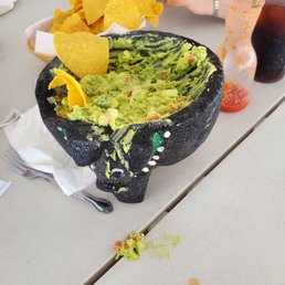 Guacamole in molcajete