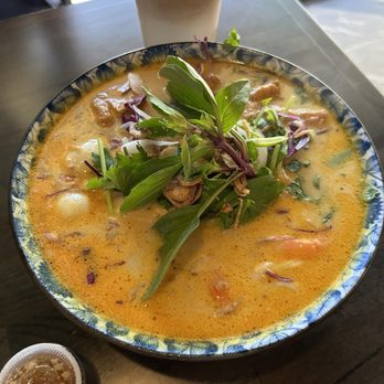 Amazing Basil - N8. Shrimp Laksa Noodle N8. - Asian Fusion Near Me - Fremont, California Amazing Basil - N8. Shrimp Laksa Noodle N8. - Asian Fusion Near Me - Fremont, California