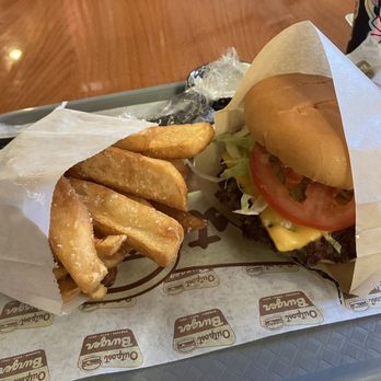 Outpost Burger - Deluxe onion smashburger and steak cut fries - Burgers Near Me - Davis, California
