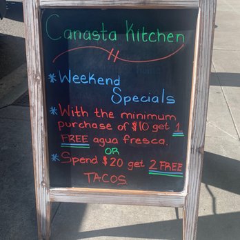 Canasta Kitchen - Weekend special - Mexican Near Me - Alameda, California