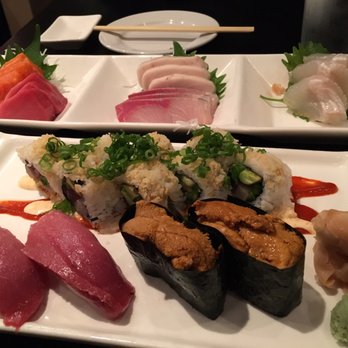 Muramoto Hilldale - Tuna and sea urchin nigiri, both very good. Ecuador roll, mediocore. Sashimi platter, good. - Sushi Bars Near Me - Madison, Wisconsin Muramoto Hilldale - Tuna and sea urchin nigiri, both very good. Ecuador roll, mediocore. Sashimi platter, good. - Sushi Bars Near Me - Madison, Wisconsin