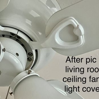 Murphy's Top Quality Cleaning - Ceiling fan after cleaning - Home Cleaning Near Me