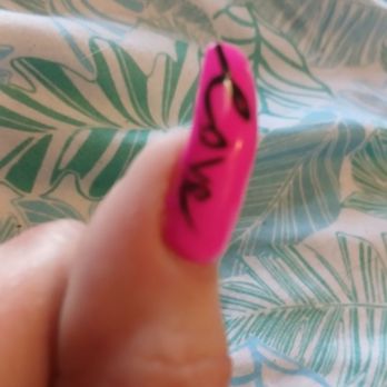 Venus Nails - This is my thumb nail when I came back and she changed the love and half painted my nail - Nail Salons Near Me - Millville, Delaware Venus Nails - This is my thumb nail when I came back and she changed the love and half painted my nail - Nail Salons Near Me - Millville, Delaware