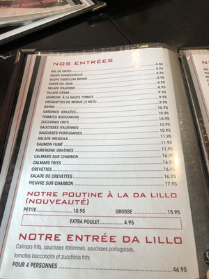 Menu photo 3 Restaurant Da Lillo Montreal, QC