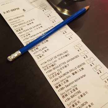 Sushi Crescent - They bring you a list of what you order - Sushi Bars Near Me - Montreal, Quebec Sushi Crescent - They bring you a list of what you order - Sushi Bars Near Me - Montreal, Quebec