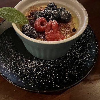 Julep Cast Iron Kitchen + Drink - Crème Brûlée w/ Mixed Berries - New American Near Me - Brea, California Julep Cast Iron Kitchen + Drink - Crème Brûlée w/ Mixed Berries - New American Near Me - Brea, California
