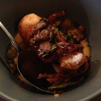 Misery Loves Co. - Corn pudding, foraged mushrooms, fried egg - Sandwiches Near Me - Winooski, Vermont Misery Loves Co. - Corn pudding, foraged mushrooms, fried egg - Sandwiches Near Me - Winooski, Vermont