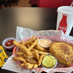 Top view with extra pickles, my favorite!