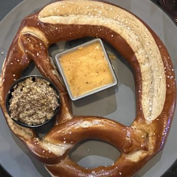 Moondog Pub & Grub - Soft Pretzel -- we had to order another it was just too good. - Burgers Near Me - Chamblee, Georgia