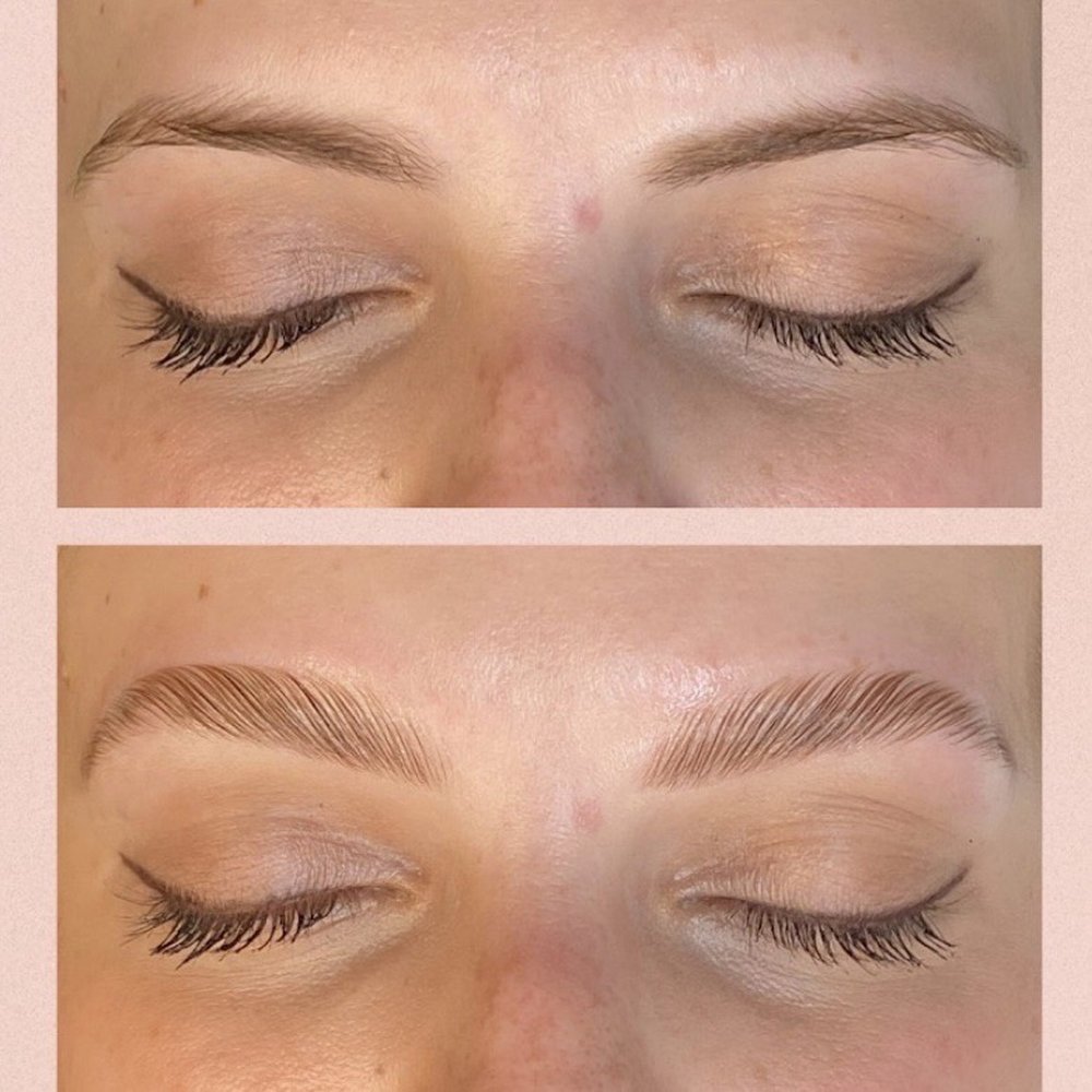 kajo brows - My brows before and after lamination by KaJo! - Permanent Makeup Near Me - Brooklyn, New York