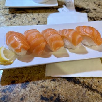 JJ Sushi - Saki - Salmon nigiri - Sushi Bars Near Me - Sparks, Nevada JJ Sushi - Saki - Salmon nigiri - Sushi Bars Near Me - Sparks, Nevada