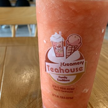 The Creamery Teahouse - Watermelon Slushie! - Bubble Tea Near Me - Sugar Land, Texas