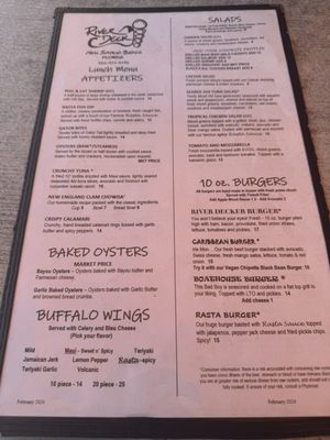 Menu photo 1 River Deck New Smyrna Beach, FL