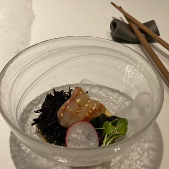 Hidden Omakase - Ebi w/ cold squid ink noodles - Sushi Bars Near Me - Houston, Texas Hidden Omakase - Ebi w/ cold squid ink noodles - Sushi Bars Near Me - Houston, Texas