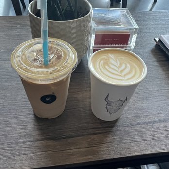 Kobros Coffee - Iced pistachio orange zest latte and hot vanilla latte - Coffee & Tea Near Me - Norfolk, Virginia Kobros Coffee - Iced pistachio orange zest latte and hot vanilla latte - Coffee & Tea Near Me - Norfolk, Virginia