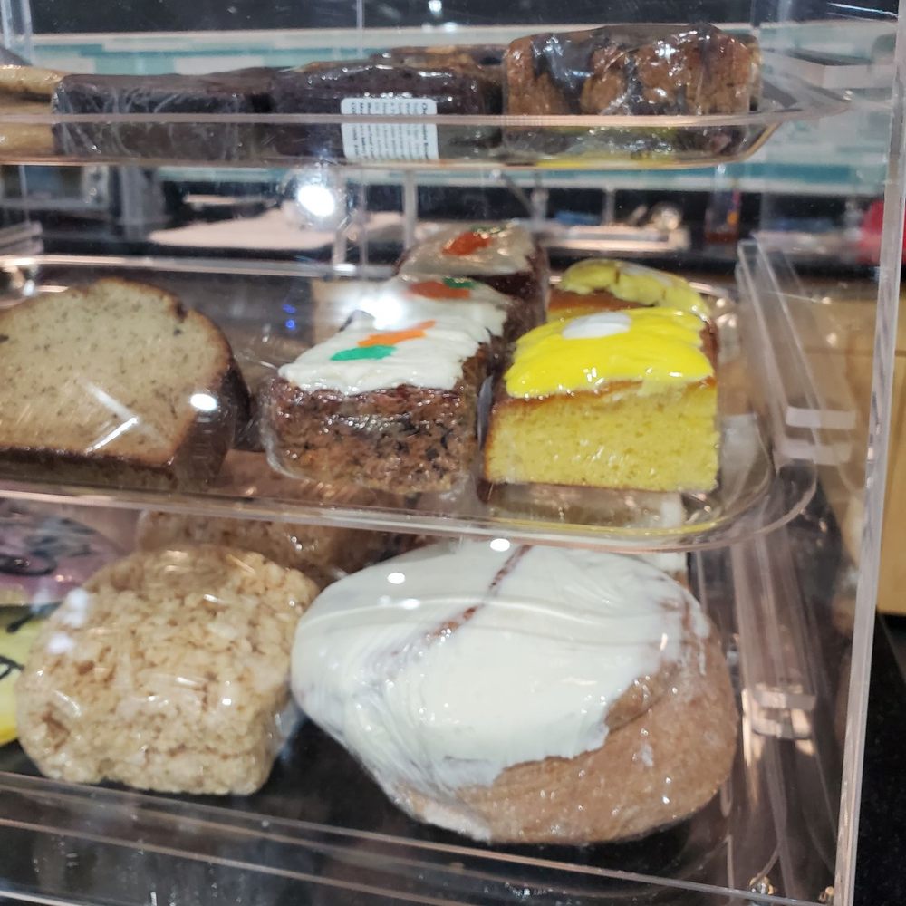 Quantum Laundry Lounge - the cinnamon roll is about 8 inches in diameter! and the rice krispy treat is at least 4"x4". - Laundromat Near Me - Anchorage, Alaska Quantum Laundry Lounge - the cinnamon roll is about 8 inches in diameter! and the rice krispy treat is at least 4"x4". - Laundromat Near Me - Anchorage, Alaska