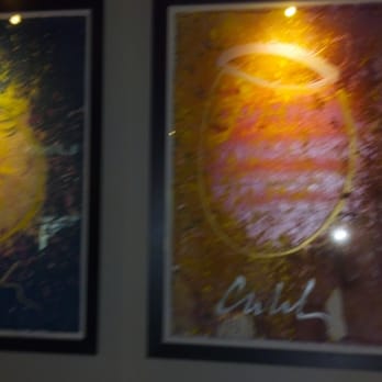 Volterra - Chihuly art decorating the walls. - Italian Near Me - Kirkland, Washington Volterra - Chihuly art decorating the walls. - Italian Near Me - Kirkland, Washington