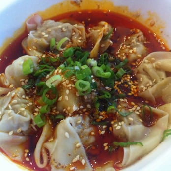 FEY Restaurant - Meat Dumplings in Spicy Sauce ($8.95) - Szechuan Near Me - Menlo Park, California FEY Restaurant - Meat Dumplings in Spicy Sauce ($8.95) - Szechuan Near Me - Menlo Park, California
