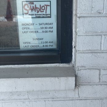 The Sandlot - Hours - Burgers Near Me - Park Ridge, Illinois
