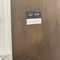 NAPA Auto Parts - Very accommodating restroom. Read the sign