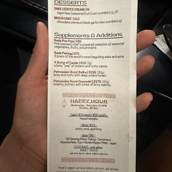 Bar Kada - Menu - Lounges Near Me - Winter Park, Florida