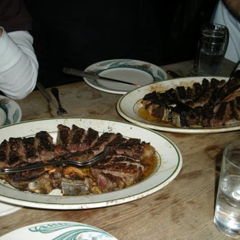 Peter Luger - two plates of steak for three - Steakhouses Near Me - Brooklyn, New York