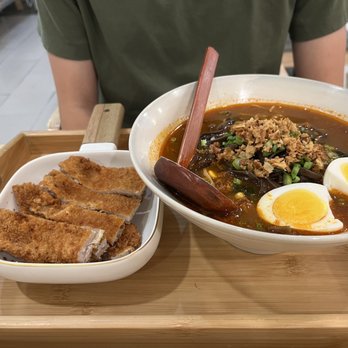 Hanami - Pork Katsu Ramen - Spicy Garlic Shoyu Broth - Ramen Near Me - San Leandro, California