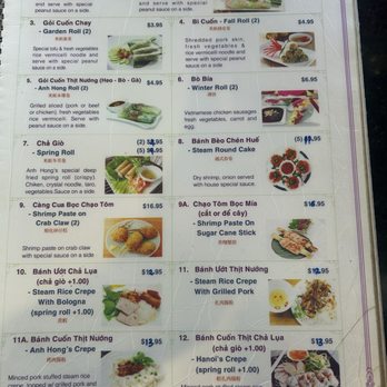 Anh Hong Restaurant - Menu 3-2026 - Vietnamese Near Me - Orlando, Florida Anh Hong Restaurant - Menu 3-2026 - Vietnamese Near Me - Orlando, Florida