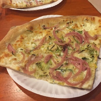 All Star Pizza Bar - Veggie pizza of the day: shaved Brussels sprouts, pickled red onions, pecorino, and rosemary - Pizza Near Me - Cambridge, Massachusetts All Star Pizza Bar - Veggie pizza of the day: shaved Brussels sprouts, pickled red onions, pecorino, and rosemary - Pizza Near Me - Cambridge, Massachusetts