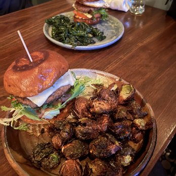 Pinch Kitchen - Burger with Brussel Sprouts and Impossible Burger with Kale! - New American Near Me - Miami, Florida Pinch Kitchen - Burger with Brussel Sprouts and Impossible Burger with Kale! - New American Near Me - Miami, Florida