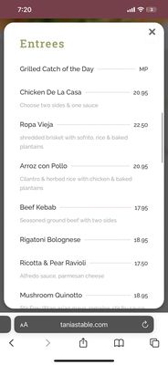 Menu photo 2 Tania's Table North Miami Beach, FL