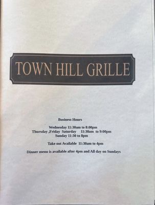 Menu photo 6 Town Hill Grille Limerick, ME Menu photo 6 Town Hill Grille Limerick, ME