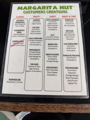 Menu photo 1 Margarita Hut To Go - Denton Denton, TX